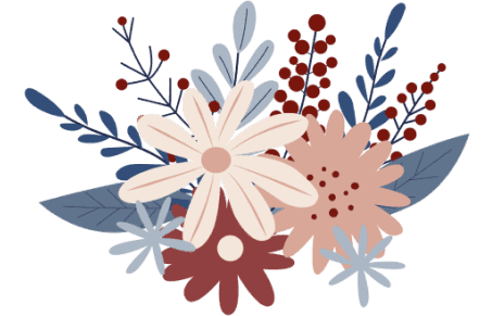 Illustration de fleurs de deuil